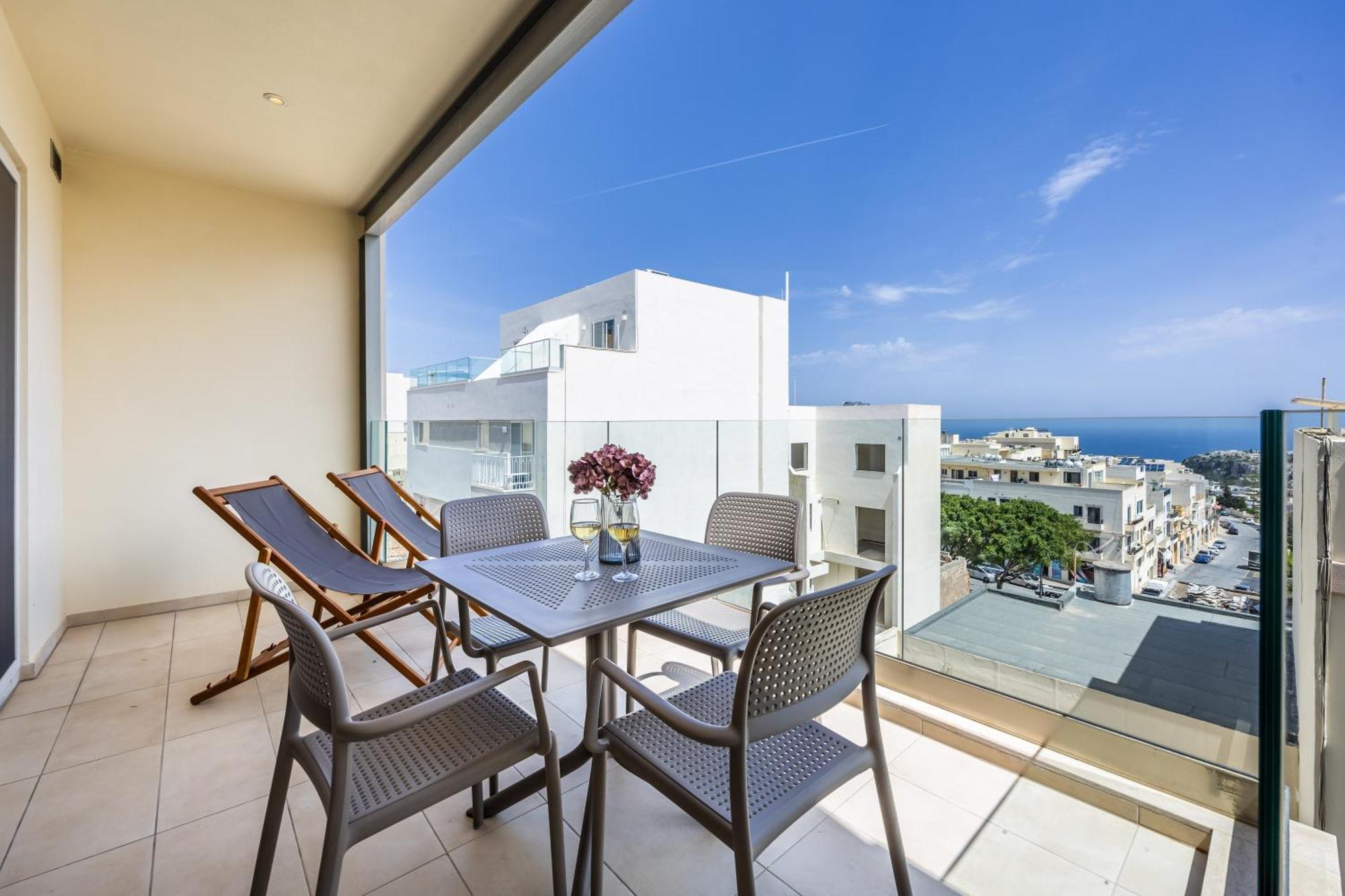 Fl5 Thelodge Amazing Views W Terrace By Homely Mellieħa Kültér fotó